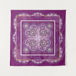 Kardinaal rode Rosace Wandkleed