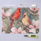 "Kardinaal Serenade: een bloemendecoupage van de W Tissuepapier (Craft)