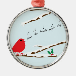 Kardinaal Song Premium Kerstversiering Metalen Ornament