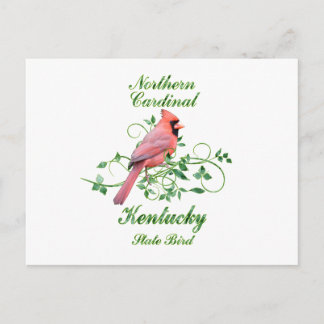 Kardinaal staatsvogel Kentucky Briefkaart