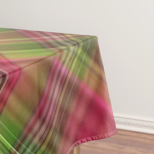 Kardinaal Struik Roze en Groen Plaid Tafelkleed (Voorbeeld)