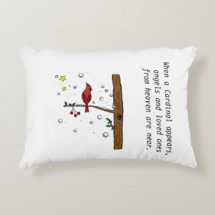 Kardinaal van de hemelengel Accent Pillow Accent Kussen