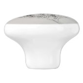 Kardinaal Vogel Custom Keramische knop (Zijkant)