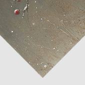 Kardinaal Vogel Winter Berry Tree Decoupage Tissuepapier (Detail)