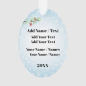 Kardinaal - Vogels Ornament (achterkant)