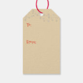  kardinaal Vrolijk Kerstfeest Cadeaulabel (Achterkant)