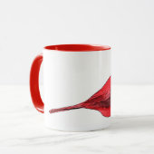 Kardinaal-waterkleurige Mok (Voorkant links)