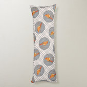 Kardinaal Winter Branch Schilderen Originele Vogel Lichaamskussen (Achterkant (Verticaal))