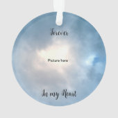 Kardinaal "zo geliefd" gedicht ornament (achterkant)