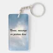 Kardinaal "Zo geliefd" gedicht Sleutelhanger (achterkant)