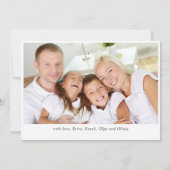 Kardinaalbes Kerst HOLIDAY DINER Kaart (Achterkant)