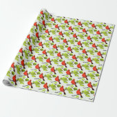 Kardinaalprint voor vogelliefhebbers cadeaupapier (Uitgerold)