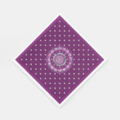 Kardinaalrode Roosvenster Servet (Hoek)