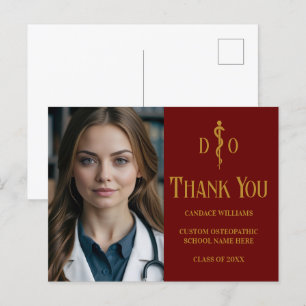 Kardinaalrood Goud Osteopathisch Dokter Foto Bedan Briefkaart