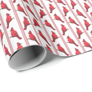 Kardinaalvogel Strepen Inpakpapier
