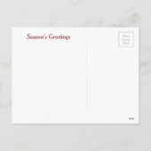 Kardinaalvogels en kerststolp feestdagenkaart (Achterkant)