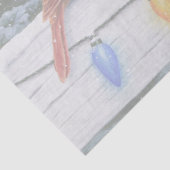 Kardinale vogels en kerstlichten tissuepapier (Detail)