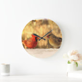 Kardinalen in de herfstklok grote klok (Huis)