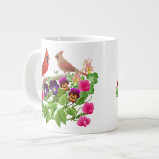 Kardinalen in de Mok van de tuin