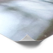 Kardinalen in de sneeuw poster (Hoek)