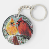 Kardinalen in Love sleutelhanger (Achterkant)