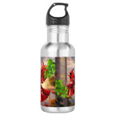 **KARDINALEN IN VLUCHT** WATERFLES (Voorkant)