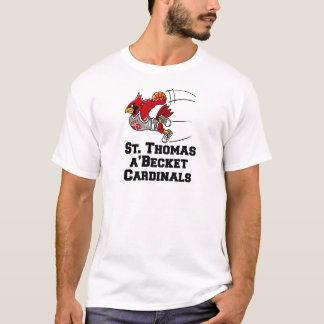 Kardinalen met atletisch lettertype t-shirt