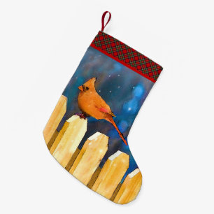 Kardinalen op het schilderen van de hek - Oorspron Kleine Kerstsok