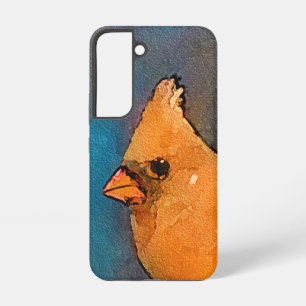 Kardinalen op het schilderen van de hek - Oorspron Samsung Galaxy Hoesje