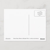 Kardinalen op Snowy Birdhouse Briefkaart (Achterkant)