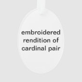 Kardinalen Ornament (achterkant)