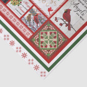 Kardinalen verschijnen als engelen bijna cadeautje tissuepapier (Detail)