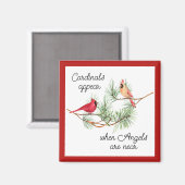 Kardinalen verschijnen als engelen in de buurt van magneet (Voorkant / Achterkant)