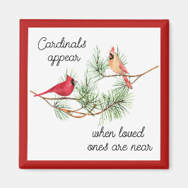 Kardinalen verschijnen wanneer geliefden in de buu magneet