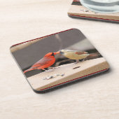 Kardinalen zoenen bier onderzetter (Linkerzijde)