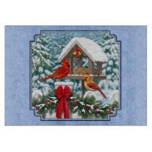 Kardinals kerstfeest blauw