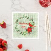 Kardinals Wreath Personalized Servet (Insitu)