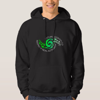 Karearea Hoodie of T-shirt - Groen op zwart