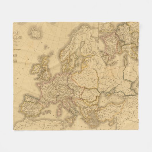 Karel de Grote Fleece Deken (Voorkant (Horizontaal))