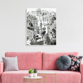 Karel de Grote-kerkgemeenschap in de stad Jeruzale Canvas Afdruk (Insitu (Woonkamer))