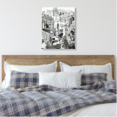 Karel de Grote-kerkgemeenschap in de stad Jeruzale Canvas Afdruk (Insitu (Slaapkamer))