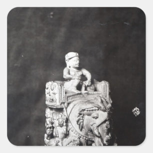 Karel de Grote-schaap" Vierkante Sticker
