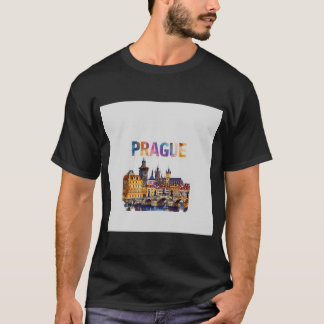 Karelbrug Met Historische Praagse Architectuur T-shirt