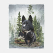 Karelian Beer Dog Fleece Deken (Voorkant)