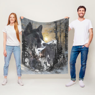 Karelian Beer Dog Fleece Deken