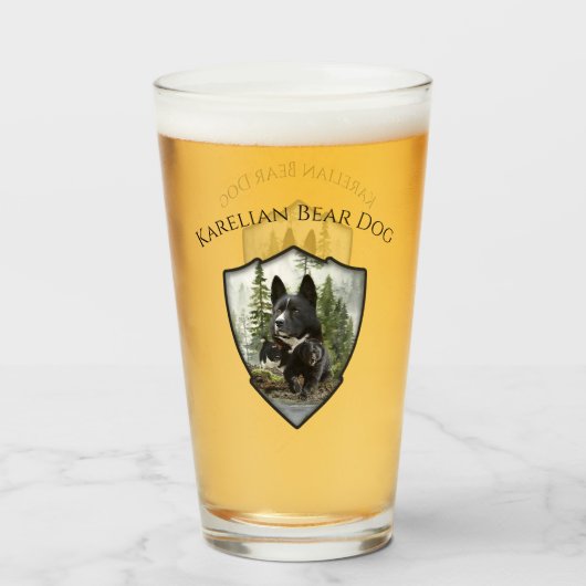 Karelian Beer Dog Glas (Voorkant gevuld)