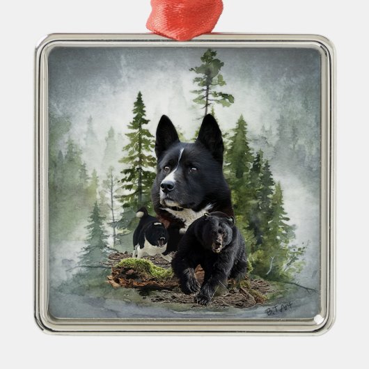 Karelian Beer Dog Metalen Ornament (Voorkant)