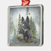 Karelian Beer Dog Metalen Ornament (Links)