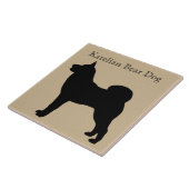 Karelian Beer Dog Silhouette Tegeltje (Zijkant)