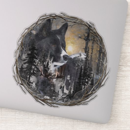 Karelian Beer Dog Sticker (Detail)